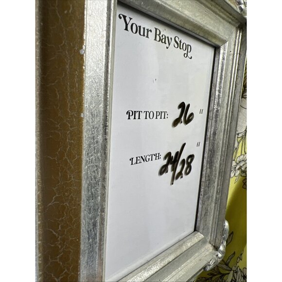 Daisy May Womens Top Size 1X Yellow Floral Babydoll. Cap Flutter Sleeve Feminine - Picture 6 of 7